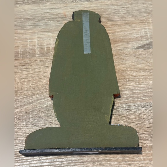 Vintage 10” Halloween Wooden Hand Painted Carved Frankenstein Figure Stand Decor - Picture 4 of 7